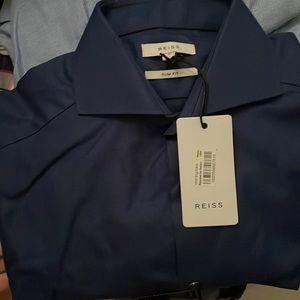 NWT Men’s Reiss Shirt Dark Blue - S